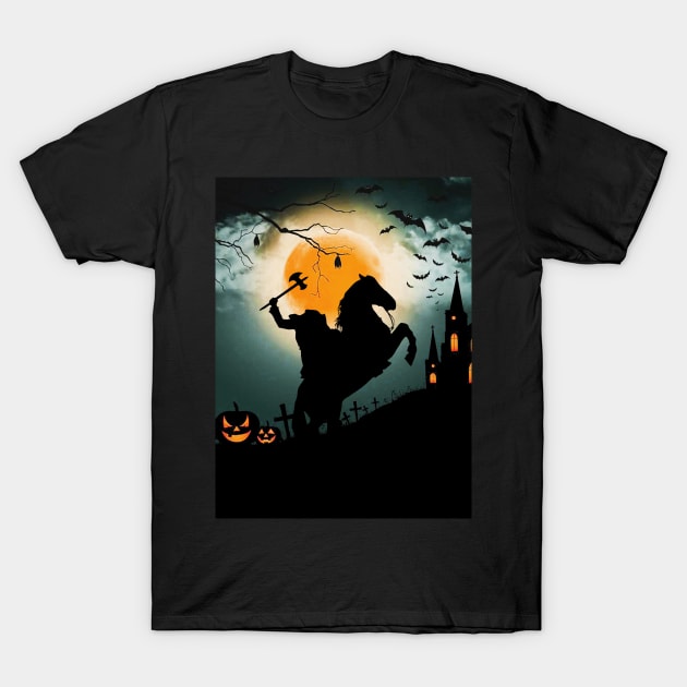 Headless Horseman T-Shirt by valentinahramov